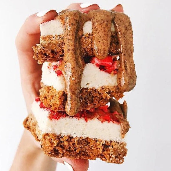 Oat Haus Vanilla Granola Butter Strawberry Freezer Bars