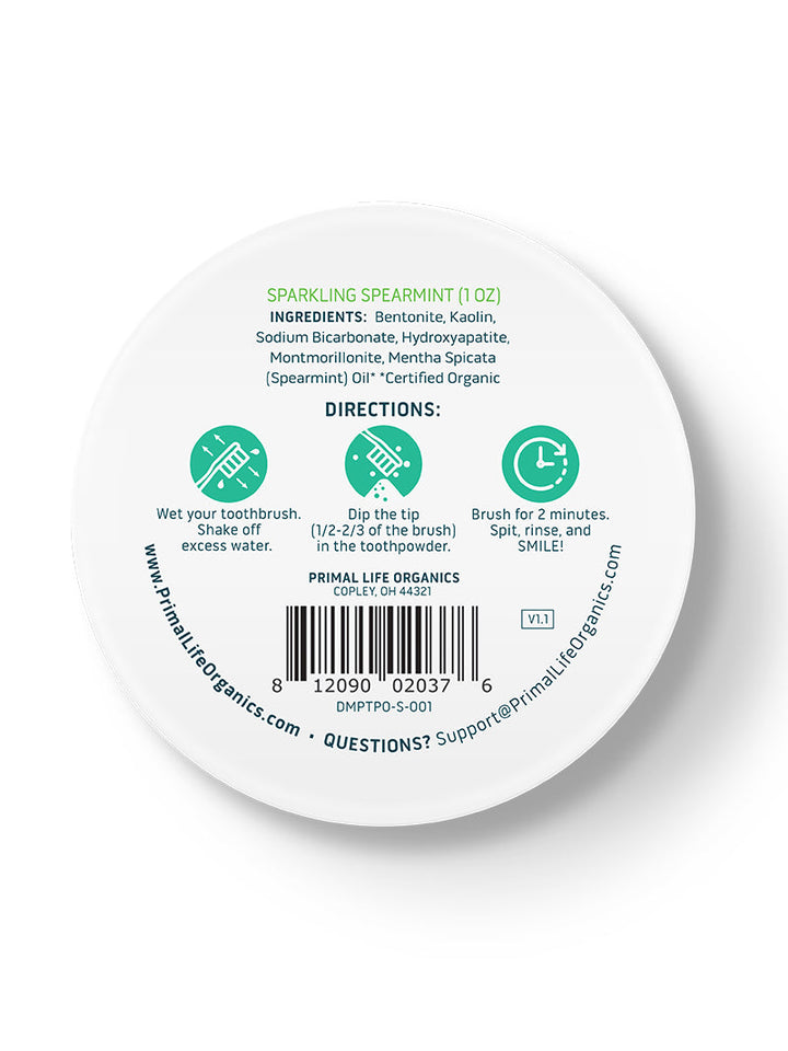 Toothpowder /  Powdered Mineral Toothpaste by Primal Life Organic II LLC