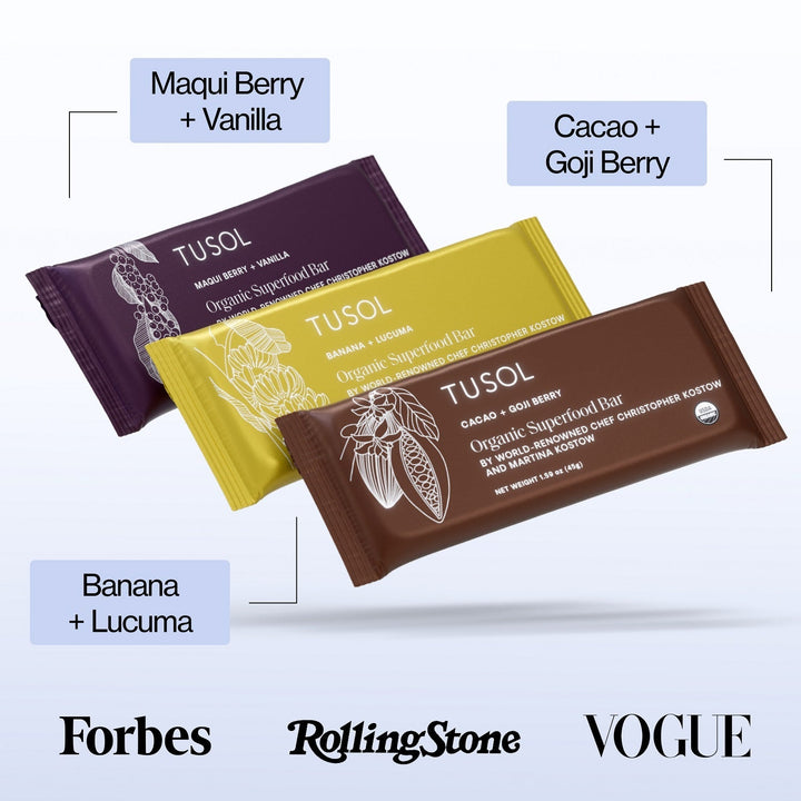 Organic Maqui Berry + Vanilla Protein Bars (32 Pk) by TUSOL Wellness