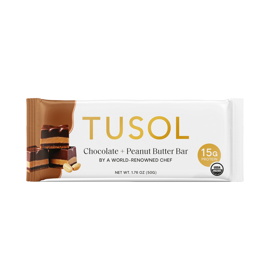 Chocolate Peanut Butter Protein Bar (8 Pk) by TUSOL Wellness