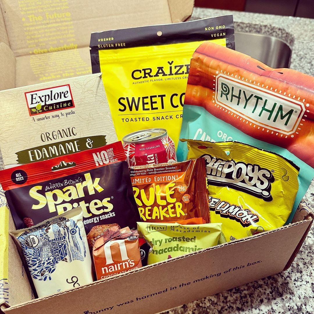 Vegancuts Snack Box Subscription - 10+ Vegan Snacks, Meal Items, & Beverages Each Month!