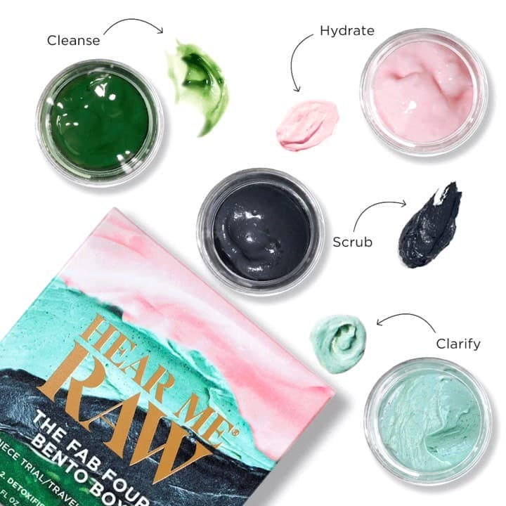 Fab Four Bento Box Natural Skincare Set - Hear Me Raw