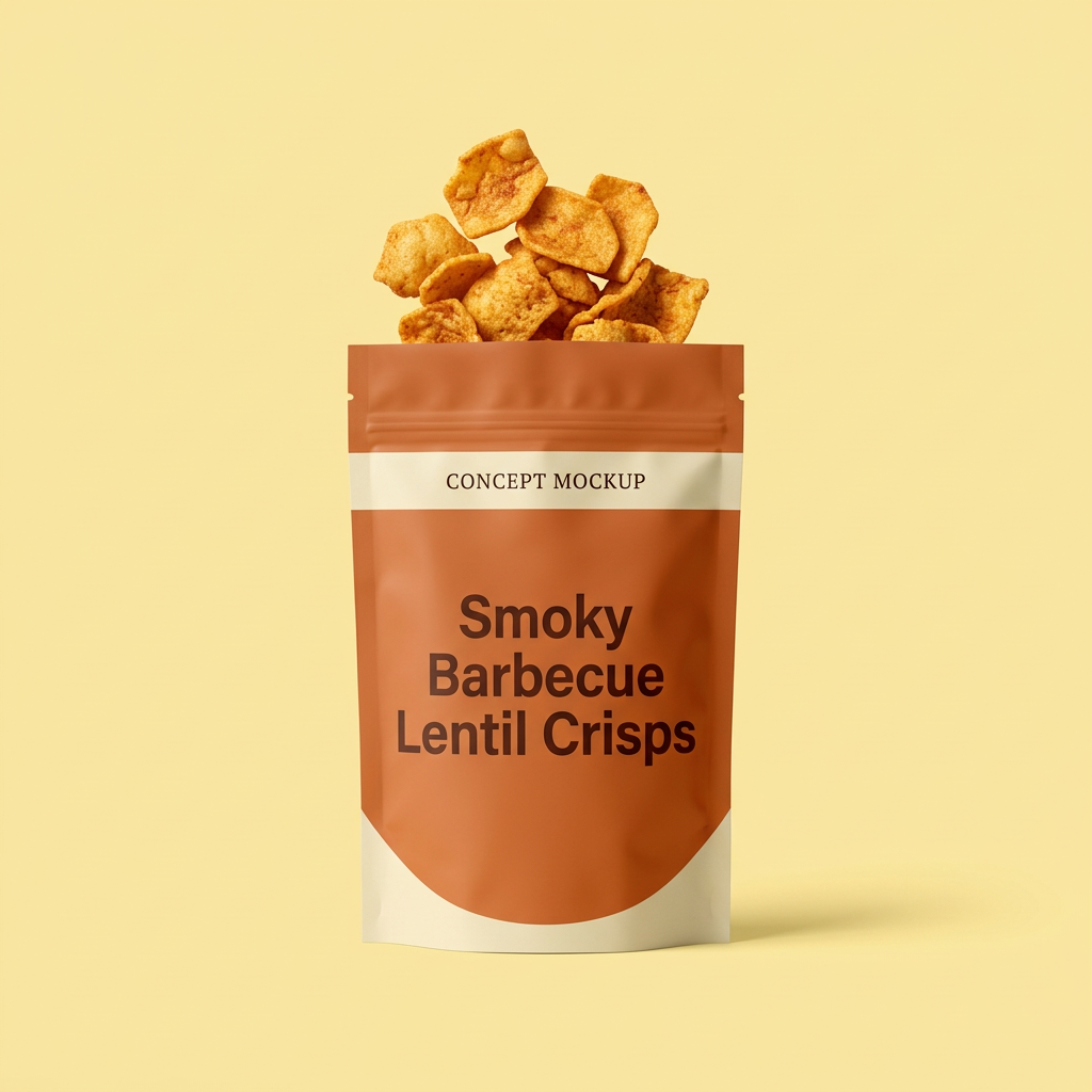 Smoky Barbecue Lentil Crisps