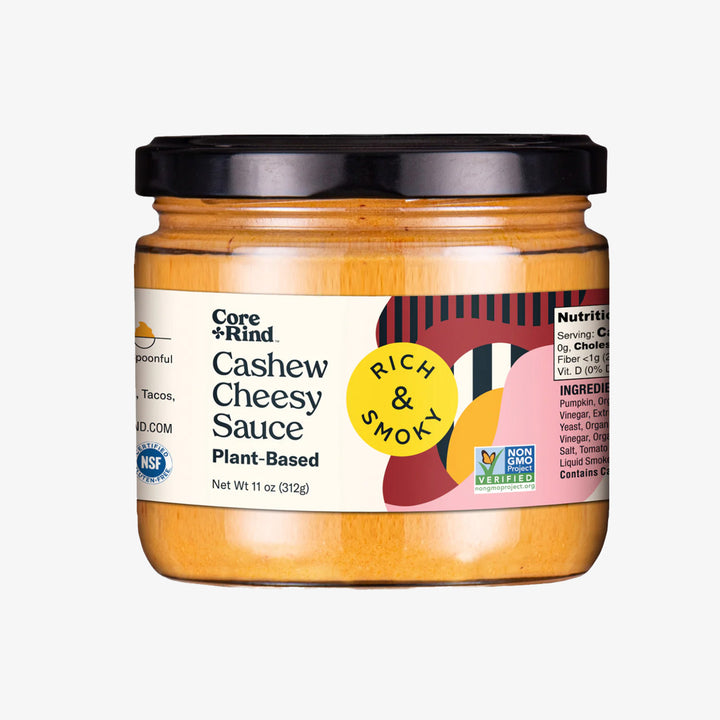 core rind cashew cheesy sauce