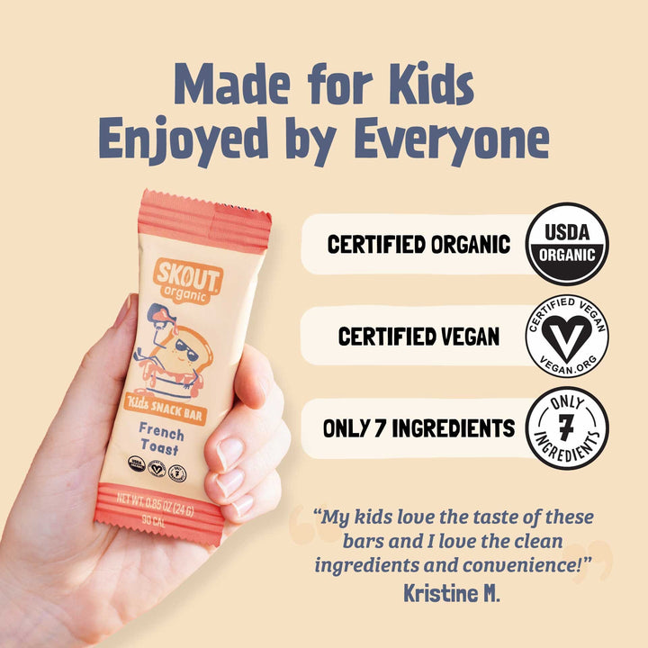 Skout Organic Kids Bar Variety Pack - 36 Pack Organic Kids Bars Skout Organic 