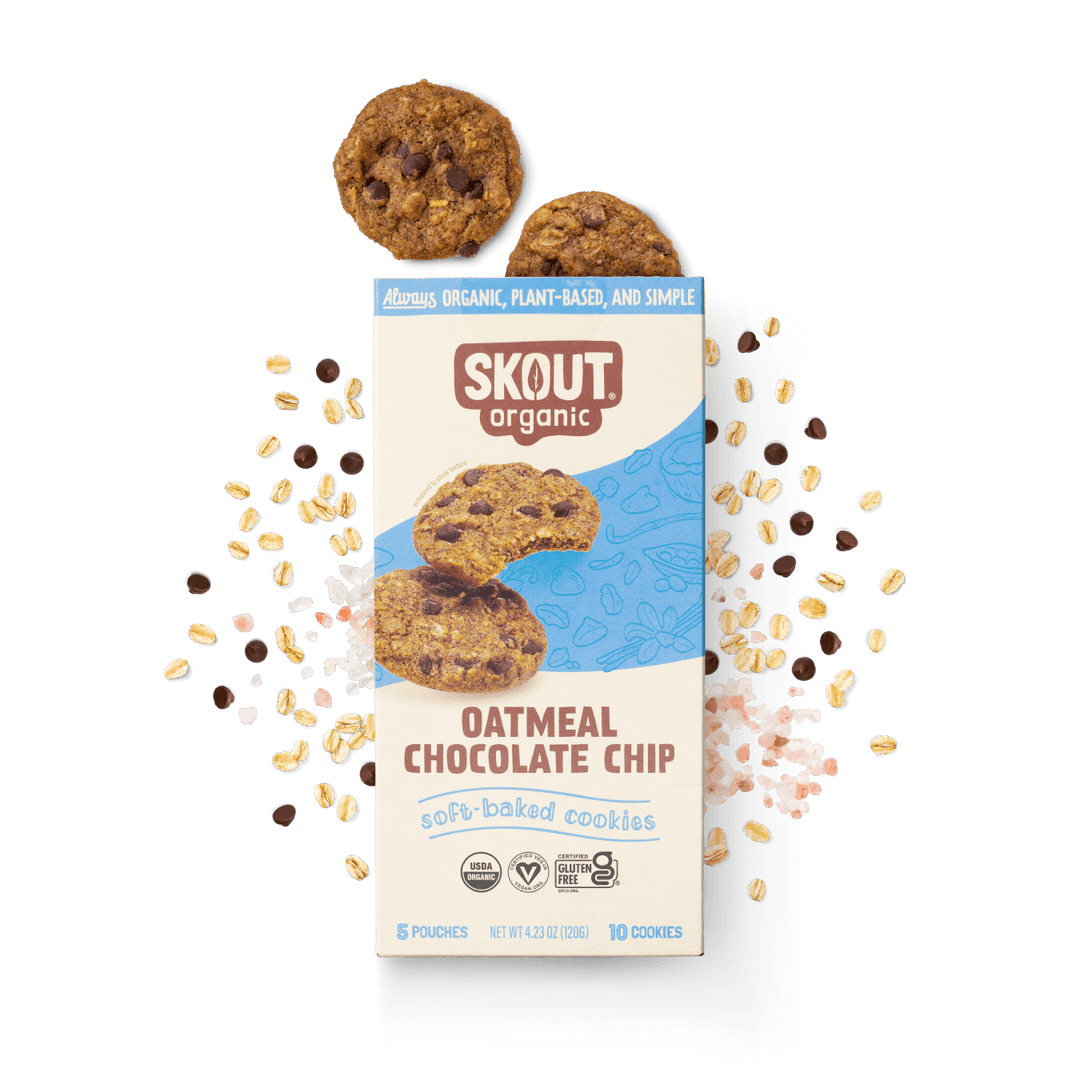 Skout Organic Oatmeal Chocolate Chip Soft Baked Cookies Soft Baked Cookies Skout Organic 