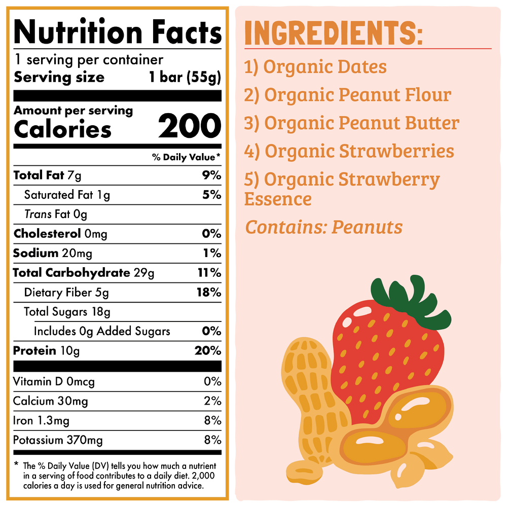 Skout Organic Peanut Butter & Jelly Protein Bar Organic Protein Bar Skout Organic 