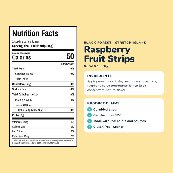 Black Forest Raspberry Fruit Strip