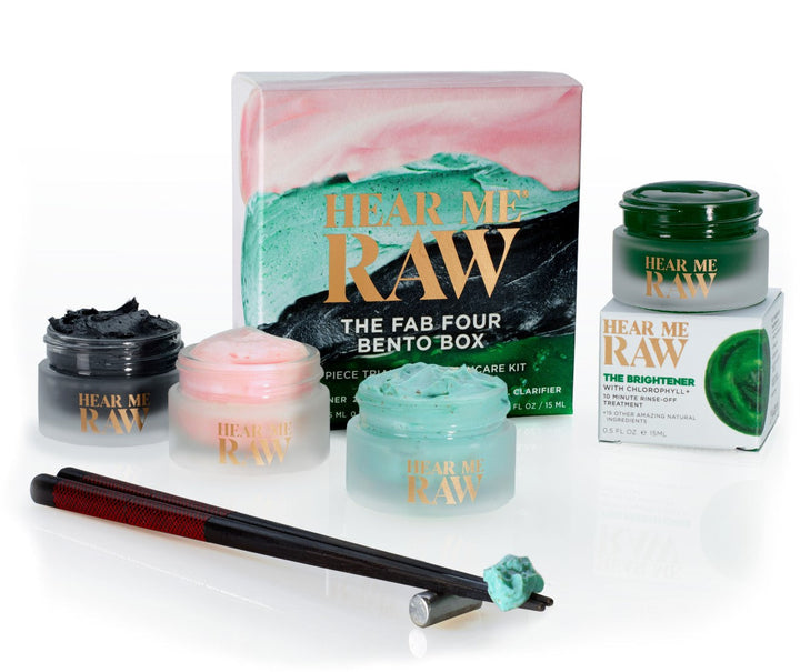 Fab Four Bento Box Natural Skincare Set - Hear Me Raw