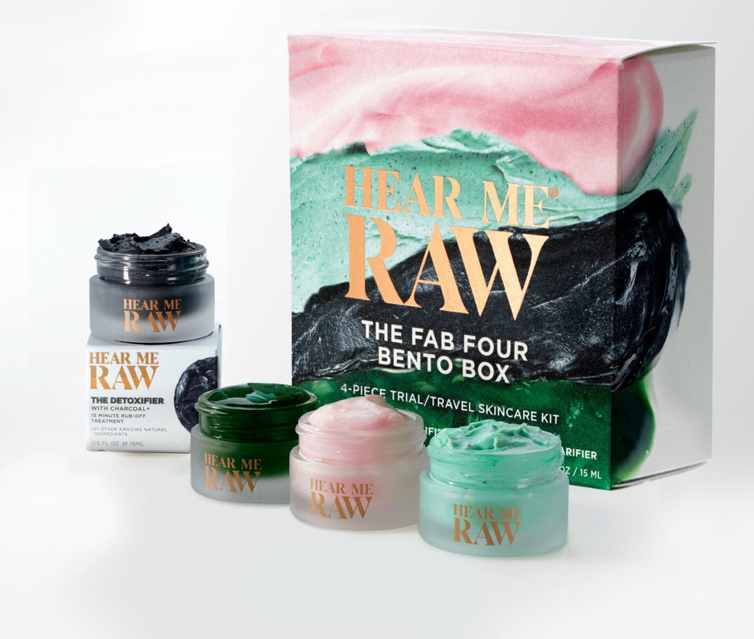 Fab Four Bento Box Natural Skincare Set - Hear Me Raw