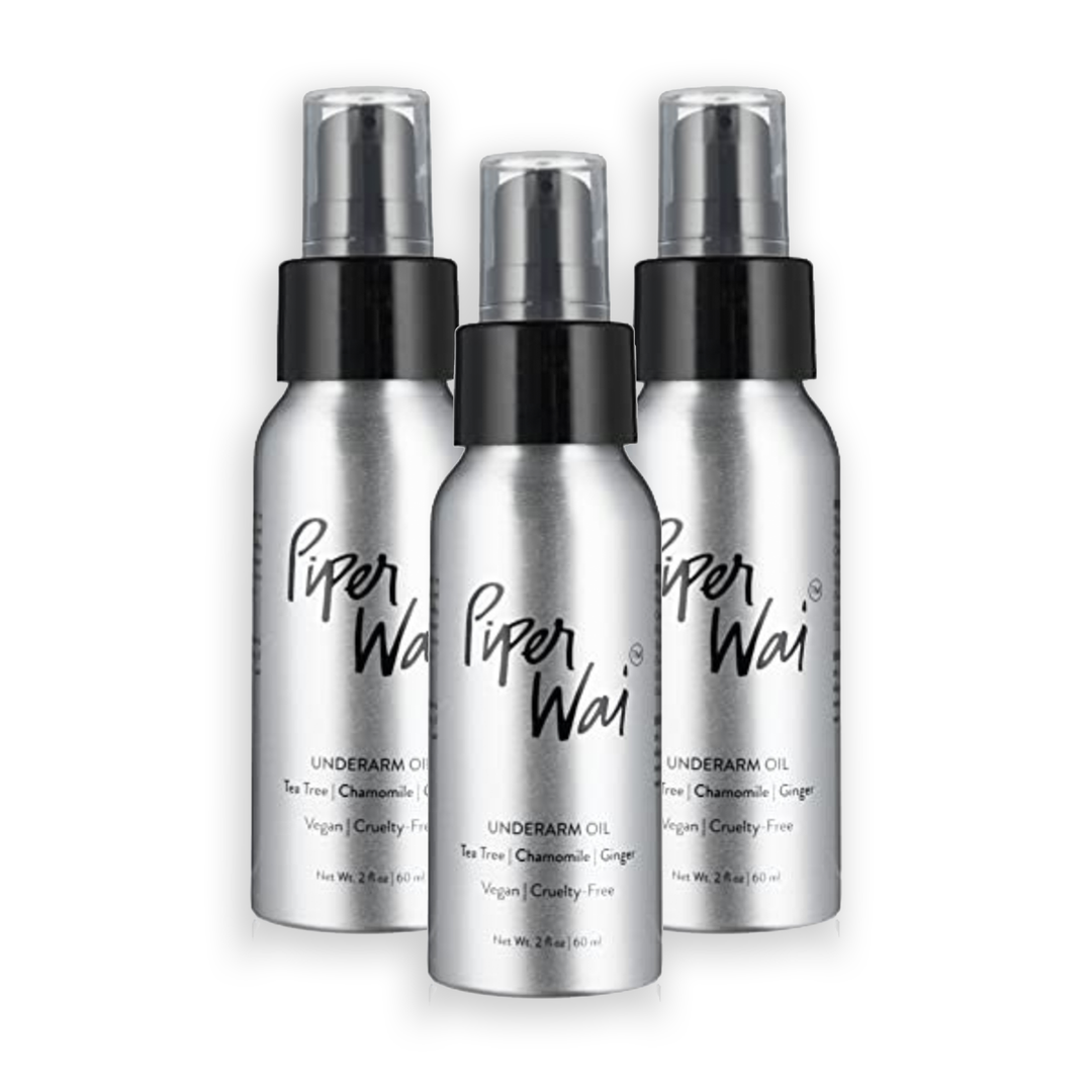 Natural Deodorant Underarm Oil with Jojoba by PiperWai Natural Deodorant