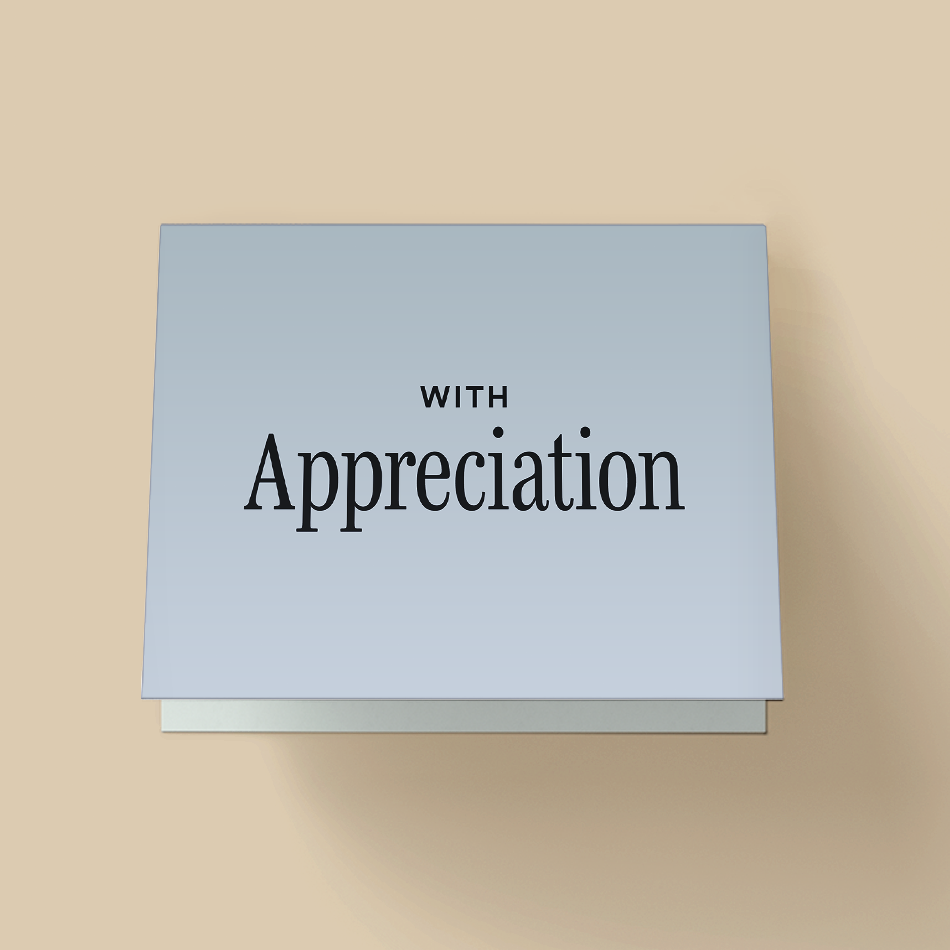 With Appreciation Card