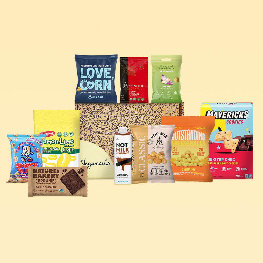 The Ultimate Vegan Snack Box AwardWinning Vegan Subscription Box