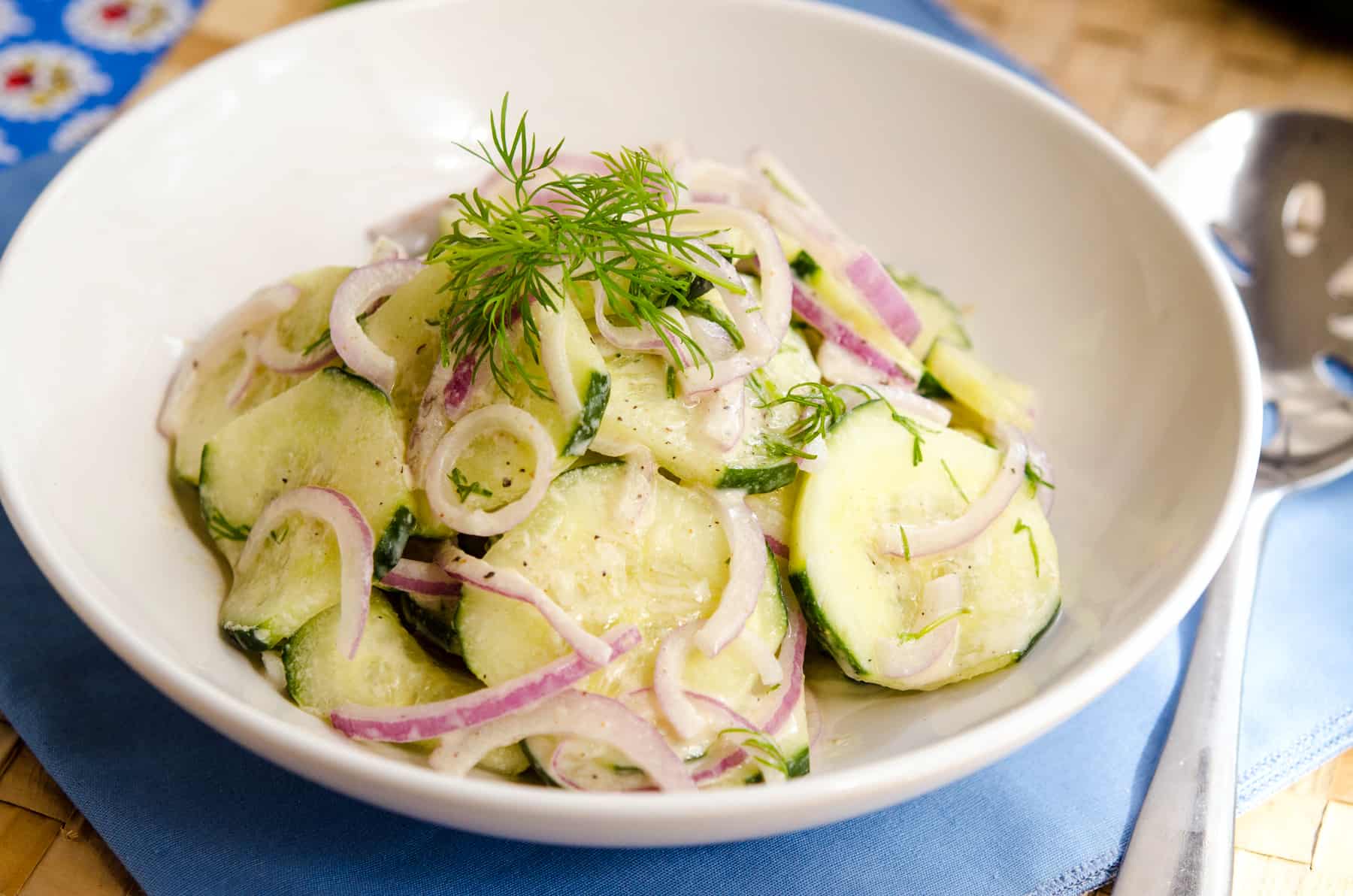 Cucumber Tahini Dill Salad