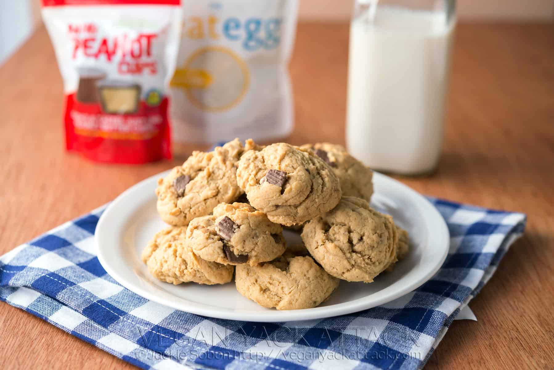 peanut butter cup cookies vegan