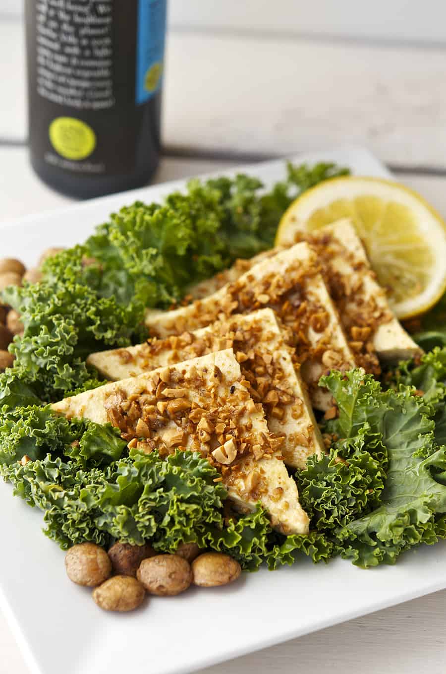 Sacha Vida Inchi Crusted Lemon Mustard Tofu Vegan Recipe